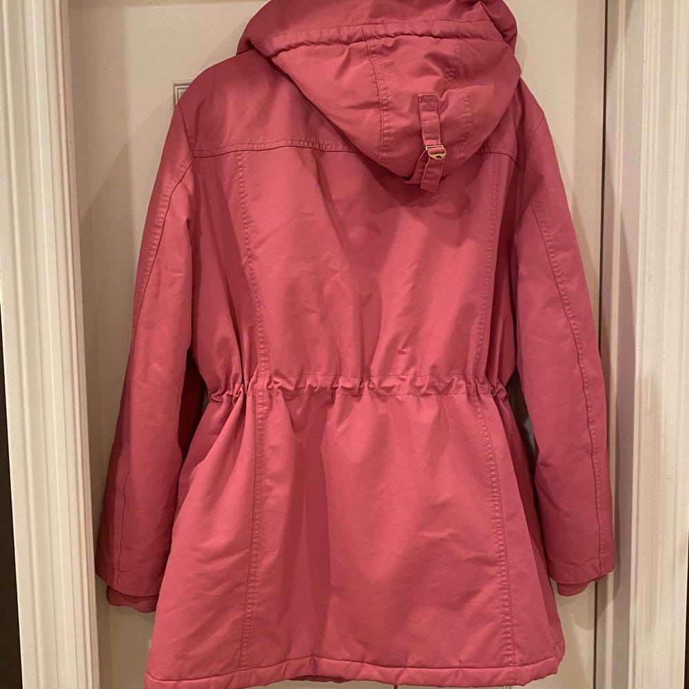 J. Crew Women's Rose Hooded coated canvas winter Jacket - Picture 8 of 10